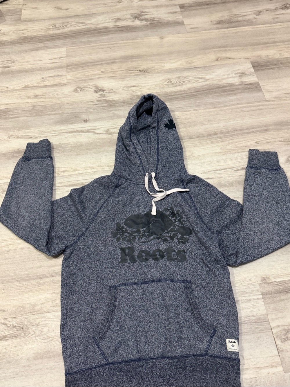 Roots Hoodie in Navy Heather